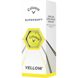 Callaway Supersoft Golf Balls (Yellow, 3pk) 1 Sleeve 2021