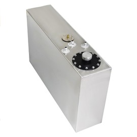 TJHSM Fuel Cell Tank Slim Aluminum Race/Drift 15 Gallon 57L with Level Sender