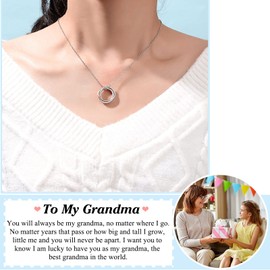 D Dongjiangjin Gift Mothers Day Gifts for Grandma Necklace Presents for Grandma Nana Granny Birthday