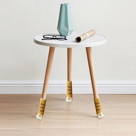 Duronge 24-piece Chair Socks, Furniture Socks, Non-Slip Chair-Table Leg Socks, Chair Sock Floor Protection, Cat Paw Chair Socks, For Office And Home, Striped Cat Paw