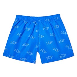 Racqua - Traje de baño para niños de secado rápido (talla 2T-14/16), Tiburón/Azul1, 2