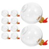 Baluue Christmas Drink Balls 10pcs Fillable Xmas Tree Clear Baubles