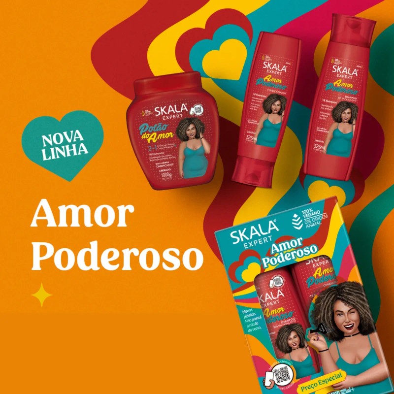 Kit Shampoo+acond Y Mascarilla 2en1 Skala Amor Poderoso