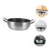 GRIRIW Stainless Steel Non Stick Cooking Pot Versatile Hot Pot