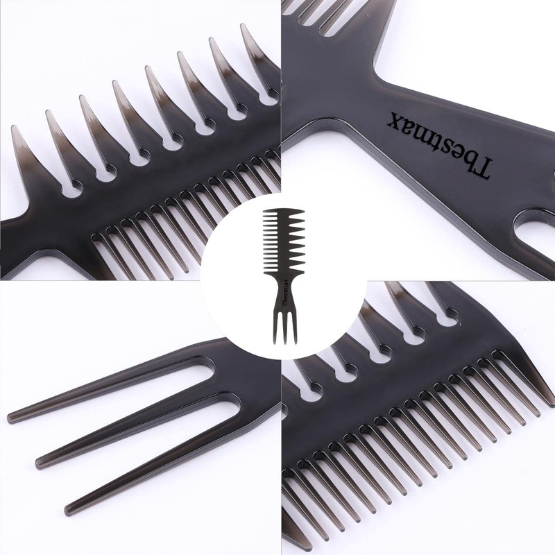 Hair Comb Styling Set Tail Combs Double Side Brushes Afro