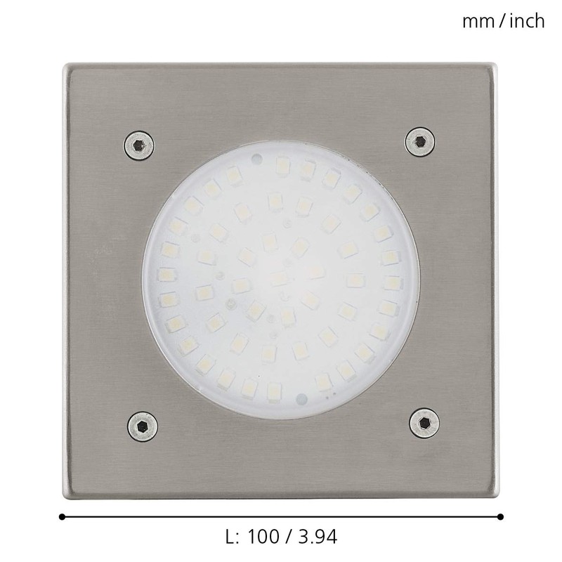 EGLO Outdoor Spotlight, 2 W, Stainless Steel