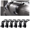 URAQT Auto Hooks, 6 pack Car Storage Hooks Back Seat