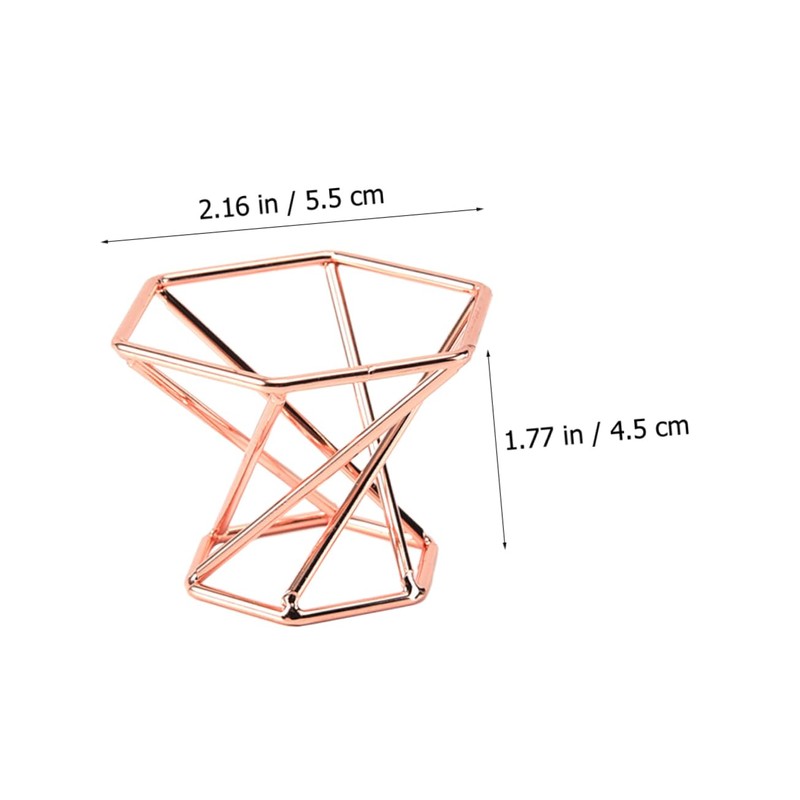 Healeved 3pcs Stainless Steel Powder Puff Holders Elegant Storage Racks