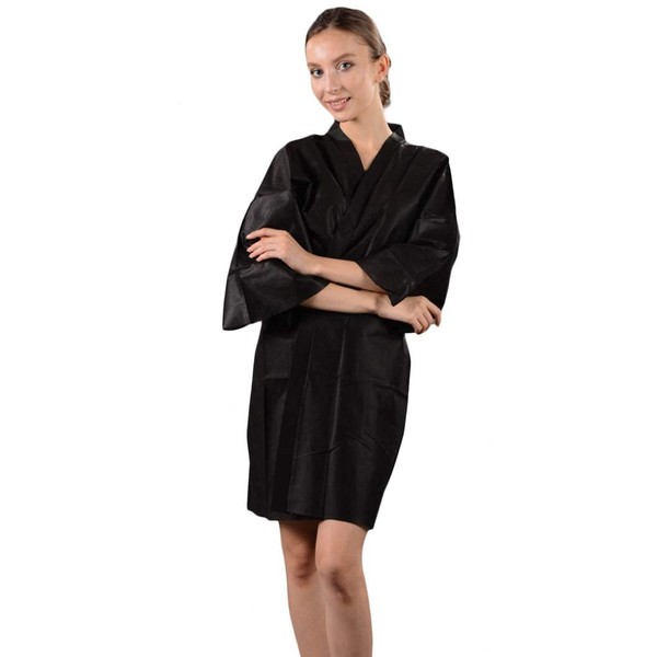 Fancystyle Pack of 100 Disposable Spa Robes Travel Kimono,Hair Salon