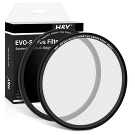 H&Y EVO Series 95mm Star Filter Short 4X Cross Screen Starburst Lens Filter Kit 4 Points Screw in and Magnetic Lens Filter 2 in 1 with Magnetic Adapter Ring