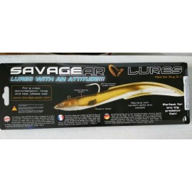Savage Gear lures Reel Eel slug jig and soft body 10 inch 4 oz  BLACK SILVER