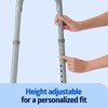 Medline Lightweight Junior/Lower Height Folding Walker with 5” Wheels