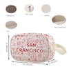Lywjyb Birdgot San Francisco Trip Clear Makeup Bag California Souvenir