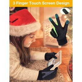 Becellen Children's Thermal Windproof Cycling Gloves Touchscreen Winter Gloves Non-Slip Riding Gloves for Boys Girls 6-10 Years Outdoor