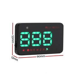 Giantz Universal Car Digital GPS Speedometer HUD Display Overspeed Warning Alarm