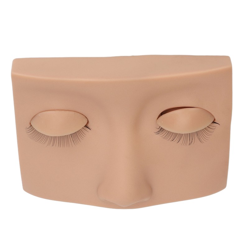 Eyelash Mannequin Head Practice Realistic Half Face Makeup Head Training