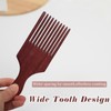Men's Beard Pick - Wooden Hair Comb with Coarse Teeth