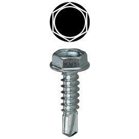 LH DOTTIE L.H. Dottie TEKHW812 #8 1/2" Zinc Plated Self Drilling Screw