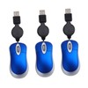 Angoily 3pcs Mini Notebook Luminous Mouse for Computer Optical Gaming
