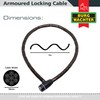 Sterling 1810 AK 18mm Heavy Duty Armoured Locking Cable, Black
