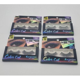 Ebin 4 Pack Ebin Color Cat Cattention 3D Lash #CC006 Shibuya
