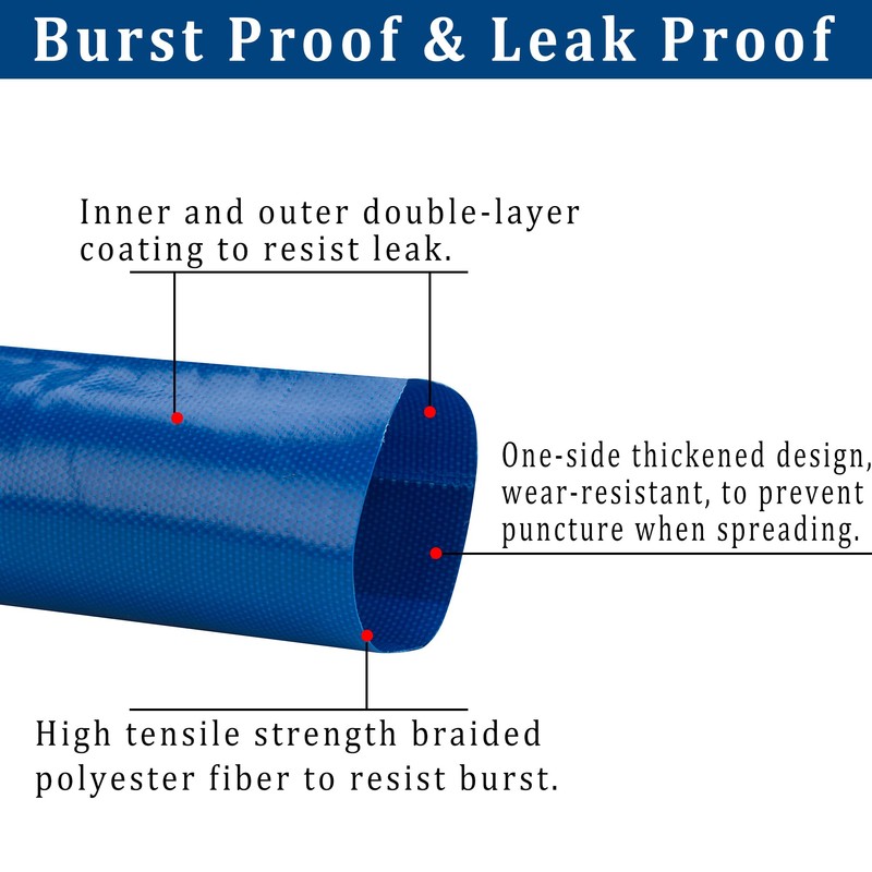 3 in x 50 ft Pool Backwash Hose Heavy Duty