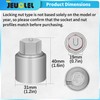 JEUCLEL Type U Wheel Locking Nut Key Compatible with Land