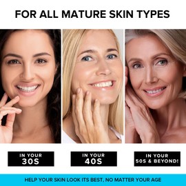 SimplyVital Collagen, Retinol & Hyaluronic Acid Cream - Anti-Aging Face Moisturizer for Face, Firming Skin Care Neck & Décolleté - Made in USA, Daily Moisturizer Face Cream Day & Night - 1.7 fl.oz.