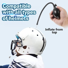 Hiboom Football Helmet Pump, Universal Helmet Inflator Hand Pump with Release Valve