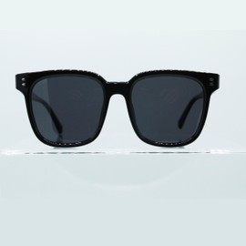 SURF MONKEY TR90 Polarized Sunglasses for Men and Women Adult, black