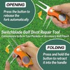 Finger Ten 2 Pack Golf Divot Repair Fixer Tools, Foldable