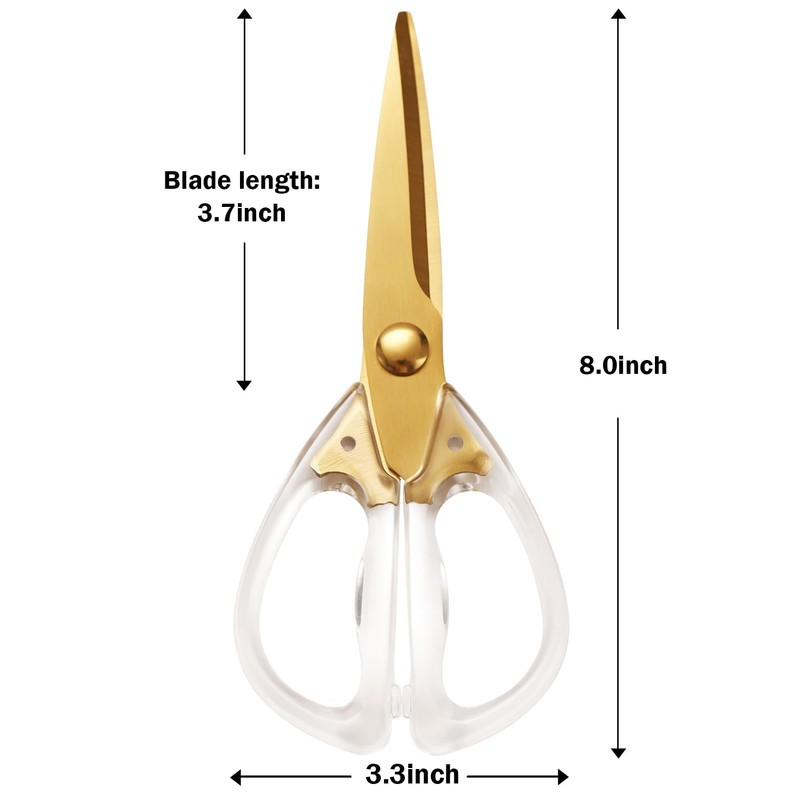 Kitchen Shears Scissors&Sharp Scissors, ARCHIKING 8.0inch Cooking Scissor-Meat and Poultry