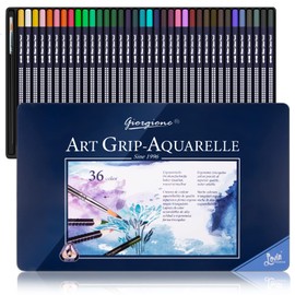 Watercolor Pencils Set, Set of 36 Colors, Multicoloured Art Drawing Pencils Set, Art Supplies for Drawing Art, Sketching, Shading, Coloring Pencils for Adults, Beginners & Artists in Tin Box