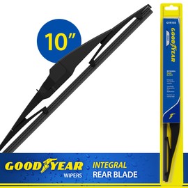 Goodyear Rear 10" Integral Rear Wiper Blade with Polymer Hard Shell Frame, Replacement Rear Window Wiper Blade for Integral Wiper Arms, Pack of 1