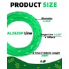 12 Pack AL2420P Pre-Cut Twisted Trimmer Line for EGO String