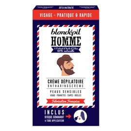 Blondepil Man Depilatory Cream under the Shower for Face / Cheekbones / Tempes / Ears 20 ml