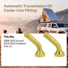 Automatic Transmission Cooler Oil Tube Connector Compatible with Honda Accord 2.4L 2008-2012, Crosstour 2.4L 2012-2015 (Thread M14x1.5)