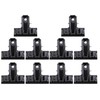 SUNTRADE Metal Binder Clips, Black, 10 Pack, Large Size for