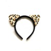 ITISMINE Brown Tan Cheetah Cat Ears Headband Soft Faux Fur