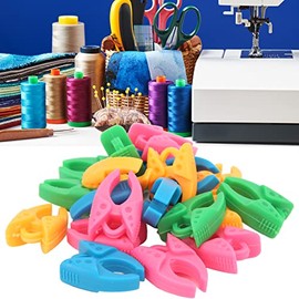 Tnfeeon 20pcs Bobbin Clamps Holders, Thread Spool Huggers 4 Color Sewing Bobbin Clips Bobbin Thread Organizer for Sewing and Embroidery Machine Thread Spools