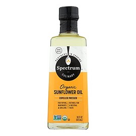 Spectrum Naturals Refined Sunflower Oil, 16-ounce Bottles (Pack of 12)