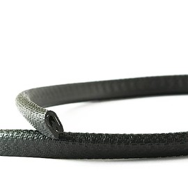 EUTRAS [50 m] Edge Protection 1-2 mm Black - Holds without Glue - Perfect for Sheet Metal and Car Doors - Protects and Defuses Edges - Top Industrial Quality Made in Germany