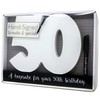 Royal County Products Ltd Happy 50th Birthday Wooden Freestanding Signature
