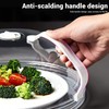 WENWELL Microwave Splatter Cover for Food,Clear Microwave Splash Guard Cooker