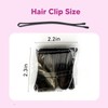 100PCS 2.2-inch Bobby Pin Curved, Super Grip Black Hair Clips