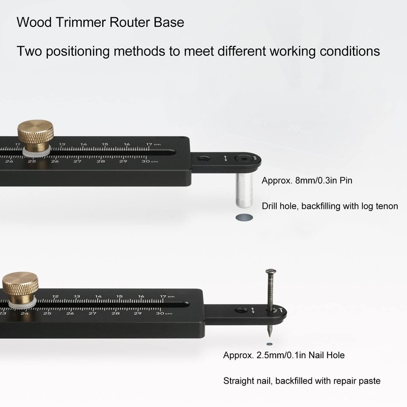 Circle Cutter Trimming Guide, 2.5mm Nail Hole Appropriate Strength Router