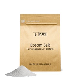 Pure Original Ingredients Epsom Salt Pure Magnesium Sulfate, Food Grade, Soaking Solution (1 Pound)