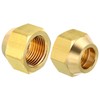 PATIKIL 1/2 SAE Thread Brass Flare Nut, 5 Pack 45