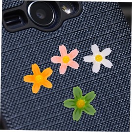 VICASKY 300pcs Flatback Flower Charms for Nail Decorations Colorful Cherry Blossom Resin Decals for Manicure Home and Special Occasions