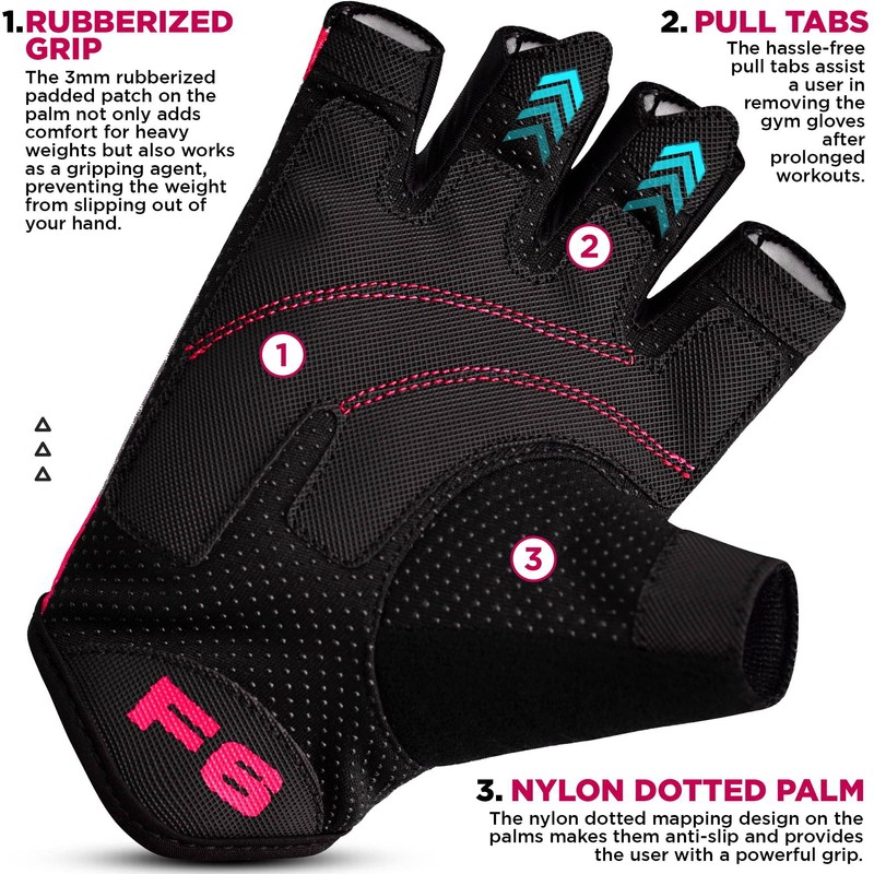 RDX Gym Weight Lifting Gloves Workout Fitness Bodybuilding Breathable Powerlifting
